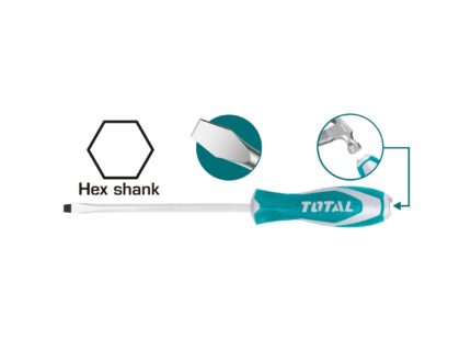 Total Slotted Go-Through Screwdriver- THTGTS6100