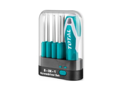 Total 9 Pcs Interchangeable Screwdriver Set- THT250906