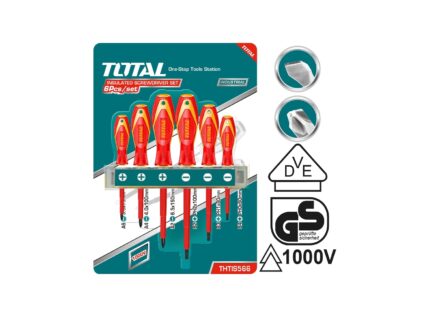 Total 6 Pcs Insulated Screwdriver Set- THTIS566