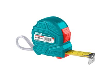 Total 3mx16mm Double Button Steel Measuring Tape- TMT126331