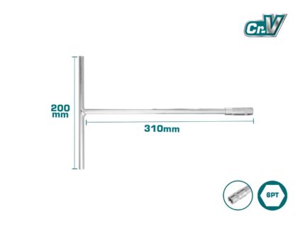 Total T-Handle Socket Wrench -THTSW1206