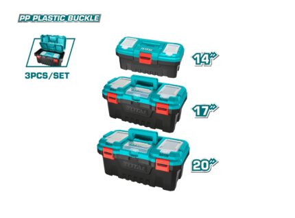 Total 3 Pcs Plastic Tools Box Set- TPBXK0031