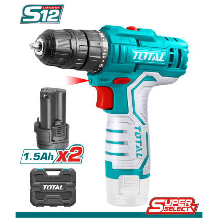TOTAL TOOLS LITHIUM ION CORDELESS DRILL TDLI12208