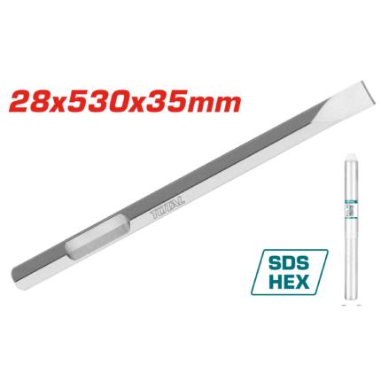 Total Hex Chisel 28X35X530mm - TAC1532282