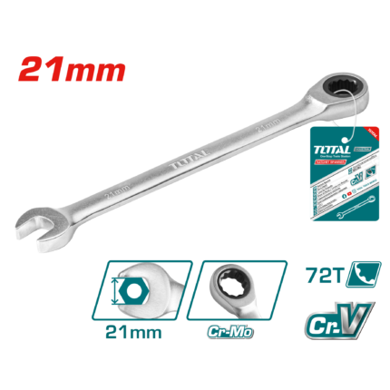 Total 21mm Ratchet Spanner- TCSPAR211