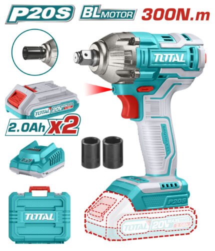 Total 20V Lithium-Ion Impact Wrench - TIWLI2038