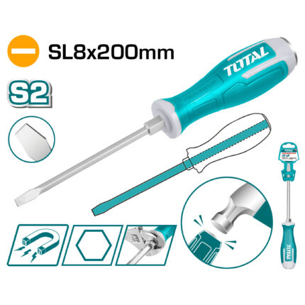 Total Slotted Go - Through Screwdriver - THGS82006