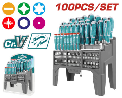 Total 100 PCS Screwdriver Set - THT2506100