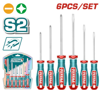 Total 6 Pcs Screwdriver Set - TKSDS0626