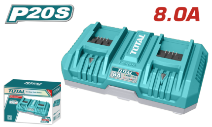 Total 20V, 4A + 4A Battery Charger - TFCLI2082