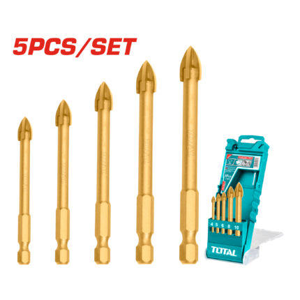 Total 5 PCS Glass Drill Bits – TACSD7256