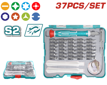 Total 37 PCS Precision Screwdriver Set – TACSD30376