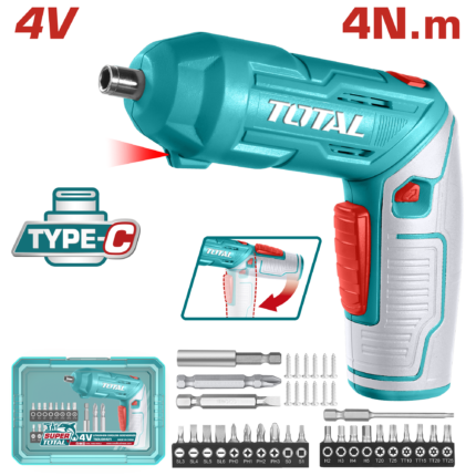 Total Lithium-Ion Cordless Screwdriver - TSDLI04425