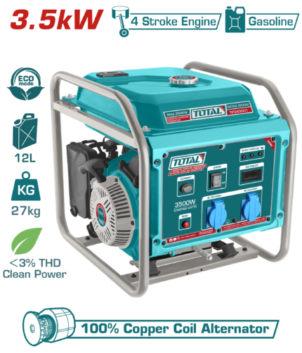 Total 3.5kW Inverter Gasoline Generator - TP340001