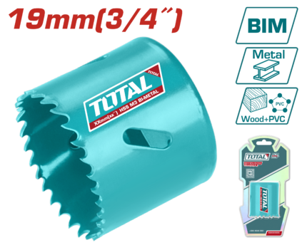 Total 19mm (3/4") HSS Bi-Metal Hole Saw – TAC410191