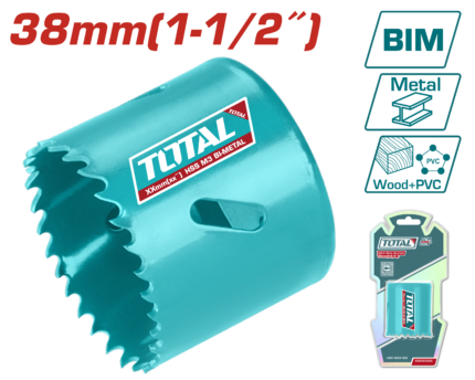 Total 38mm (1-1/2") HSS Bi-Metal Hole Saw – TAC410381