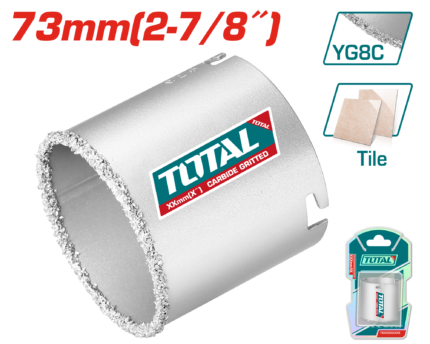 Total 73mm (2-7/8") Carbide Gritted Hole Saw – TAC440731