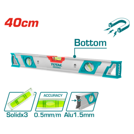 Total 40cm Spirit Level Measuring Instrument- TMT24086M