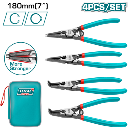 Total 4Pcs Circlip Pliers Set- THTJ214042