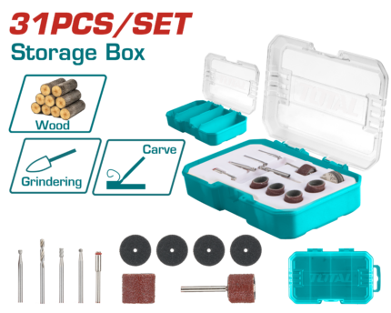 Total 31 Pcs Wood carving and sanding Set for Mini Drill - TAKMG1030