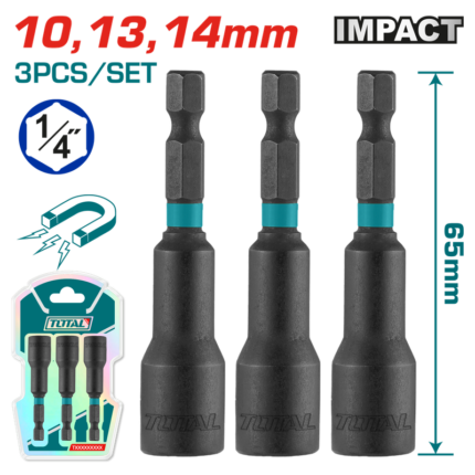 Total 3Pcs Impact Magnetic Nut Set-TAC2703431