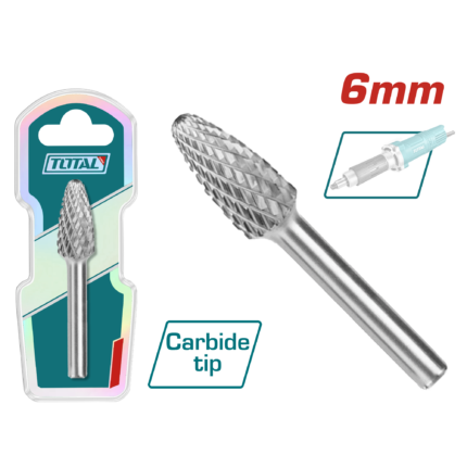Total 6mm Tungsten Carbide Rotary Burrs- TAKC1005