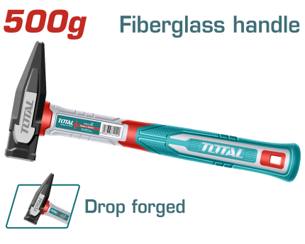 Total Drop-Forged 500g Hammer – Built for Tough Jobs & Lasting Comfort- THMH62500