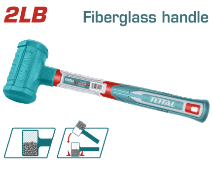 Total 2LB Dead Blow Mallet with Fiberglass Handle- THDBM06028