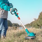 Total  20V Cordless Grass Trimmer – 300mm Cutting Diameter, 8200RPM, In-line Wheel Edging - TGTLI20328 - Image 6