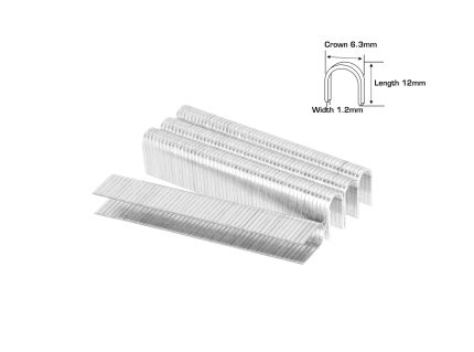 Total Staple U-Pins 12mm 1000pcs - THT39124