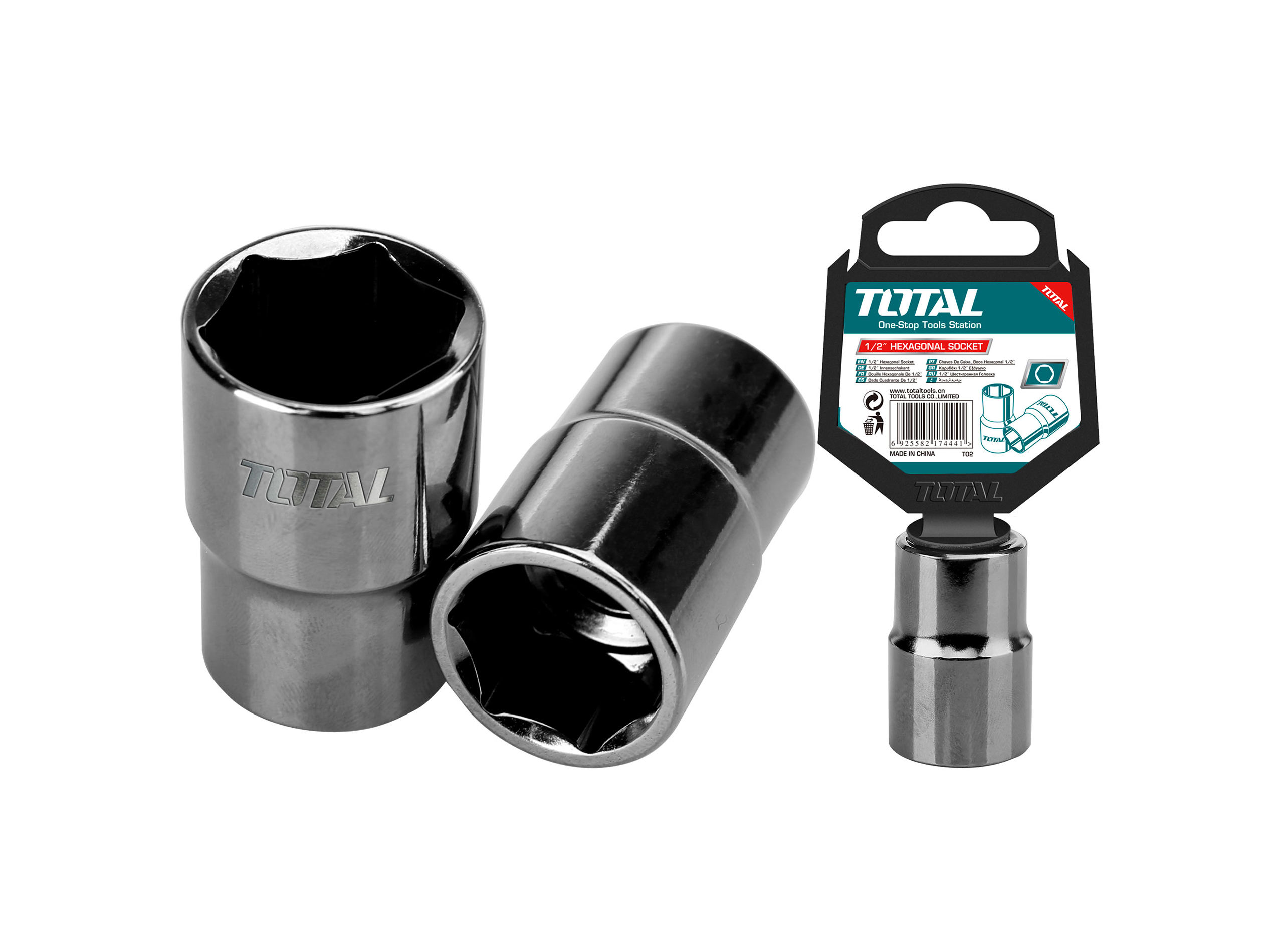 2497066781 Total 1/2" Hexagonal Socket 21mm- THTST12211 - Image 1