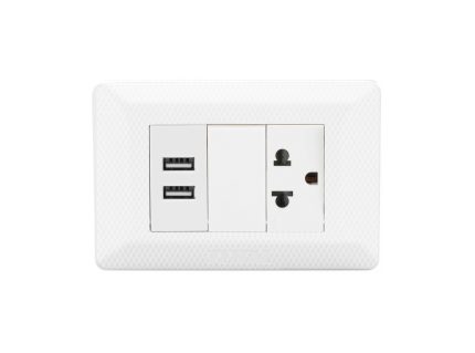 Total Electric Universal Socket 2 USB +3PIN 16A- THESST184101US
