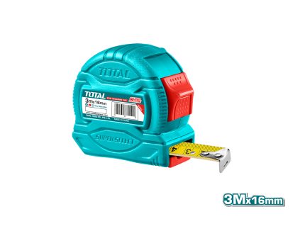 Total 3Mx16Mm Steel Measuring Tape- TMT34316M