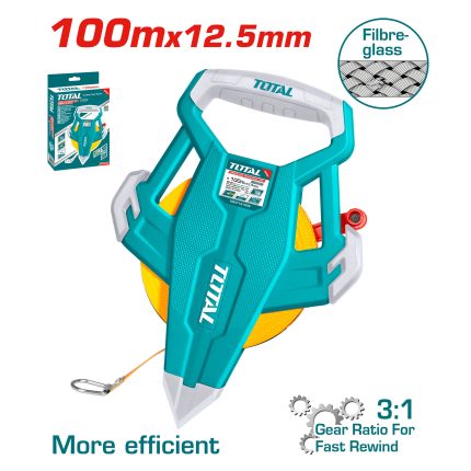 Total Fiberglass Measuring Tape 30m x 12.5mm - TMTF12306