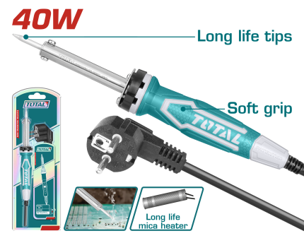 Total Electric Soldering Iron Straight Tip 40W- TET1406