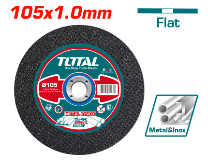 Abrasive Metal Cutting Disc – 105mm x 1.0mm x 16mm | Flat Centre | High-Speed for Metal & Inox- TAC2101051