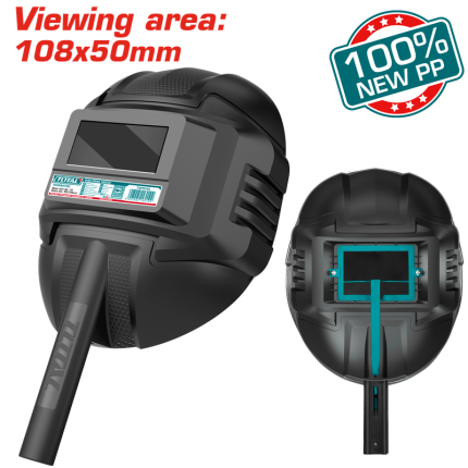 TOTAL  Welding Mask with Welding Glass (108×50×3mm) - TSP9102